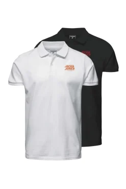 Jack & Jones Pack 2 Polos Manga Corta Logo Negro
