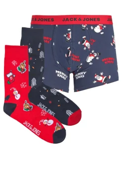 Jack & Jones Pack Accesorios Navidenos Navy Discount