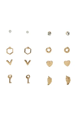 Pieces Pack De 8 Pendientes Amarillo Outlet