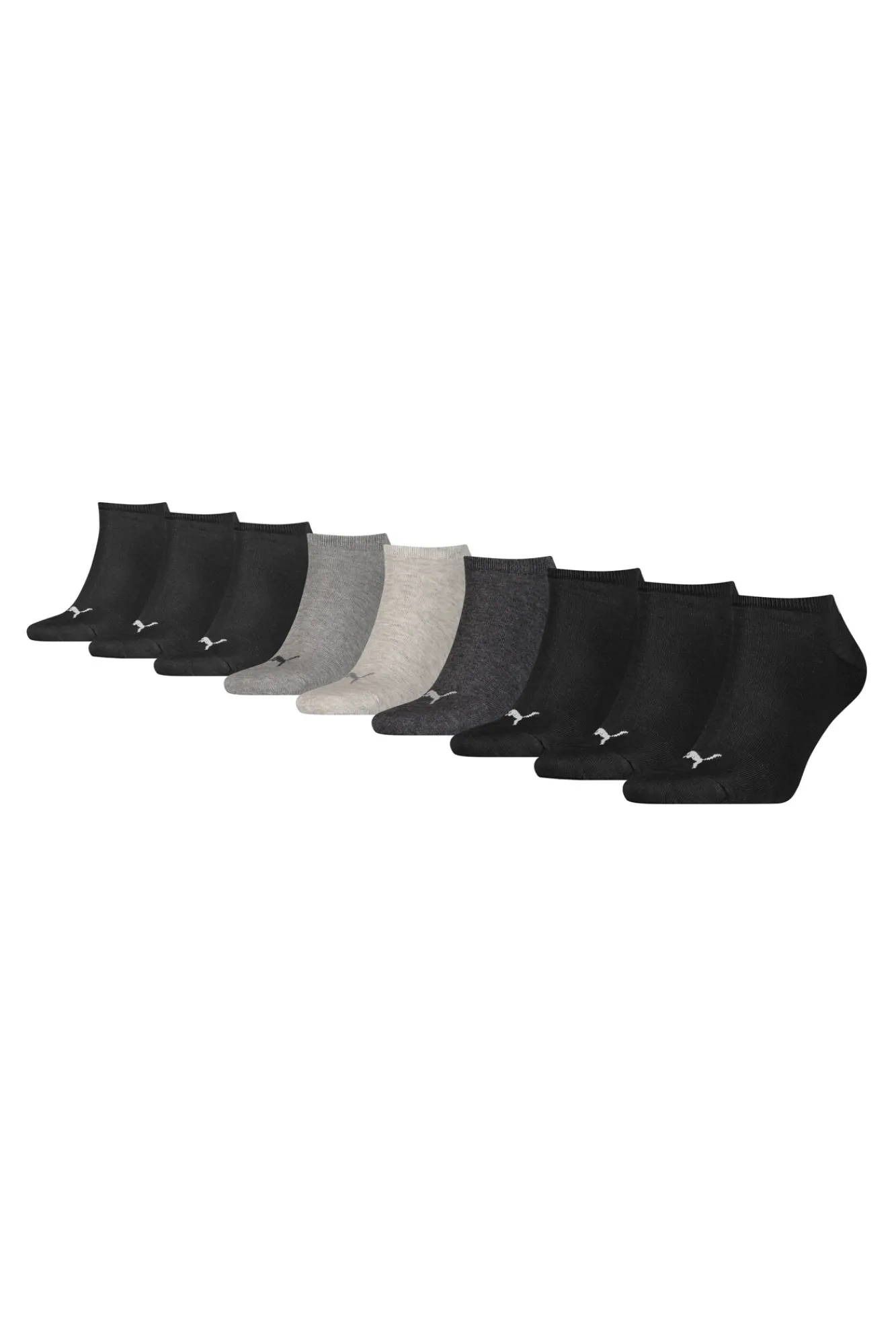 Puma Pack De Calcetines Tobilleros Negro Best