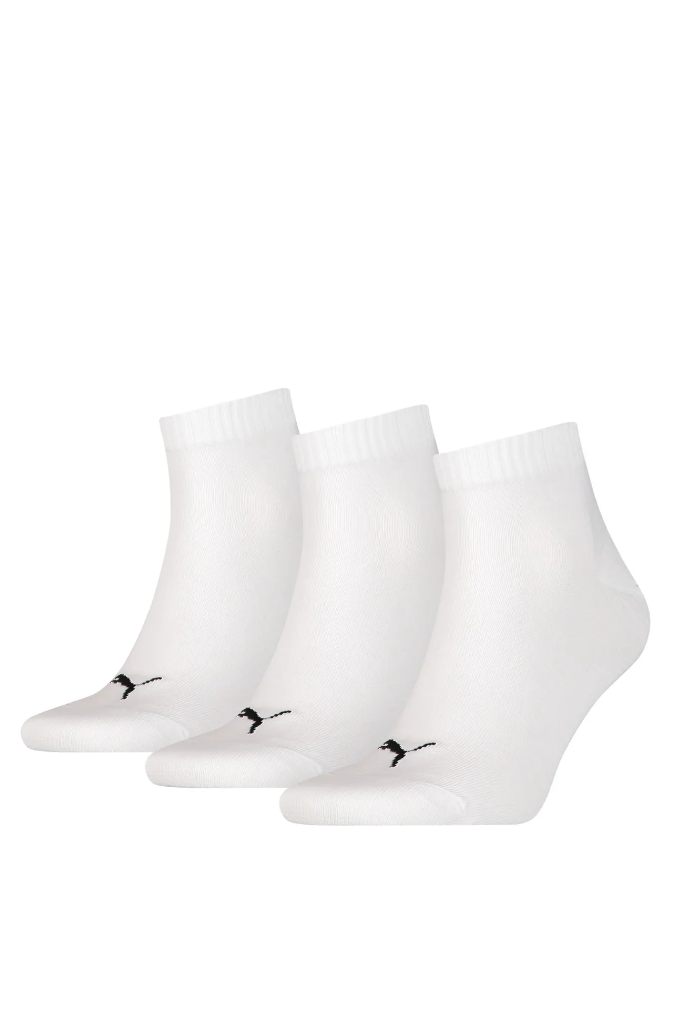 Puma Pack De Calcetines Tobilleros Blanco New