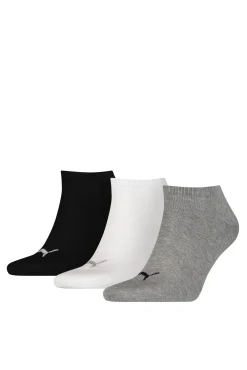 Puma Pack De Calcetines Tobilleros Gris Oscuro Hot