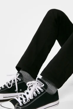 * Pantalon 5 Bolsillo Color Skinny Lavado Negro Sale