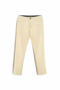 Ooto Pantalon 5 Bolsillos Slim Beige Hot