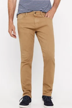 Cortefiel Pantalon Color Regular Fit Dynamic Beige Clearance