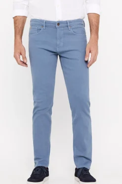 Cortefiel Pantalon Color Regular Fit Dynamic Azul Outlet