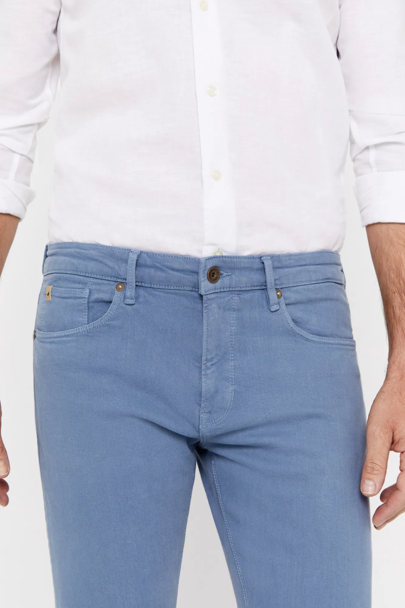 Cortefiel Pantalon Color Regular Fit Dynamic Azul Outlet