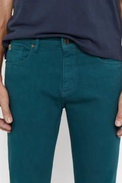Cortefiel Pantalon Color Slim Fit Dynamic Azul