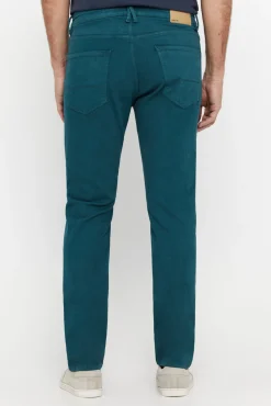Cortefiel Pantalon Color Slim Fit Dynamic Azul