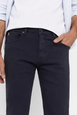 Cortefiel Pantalon Color Slim Fit Dynamic Azul Marino Clearance