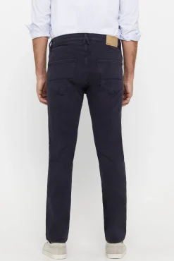 Cortefiel Pantalon Color Slim Fit Dynamic Azul Marino Clearance