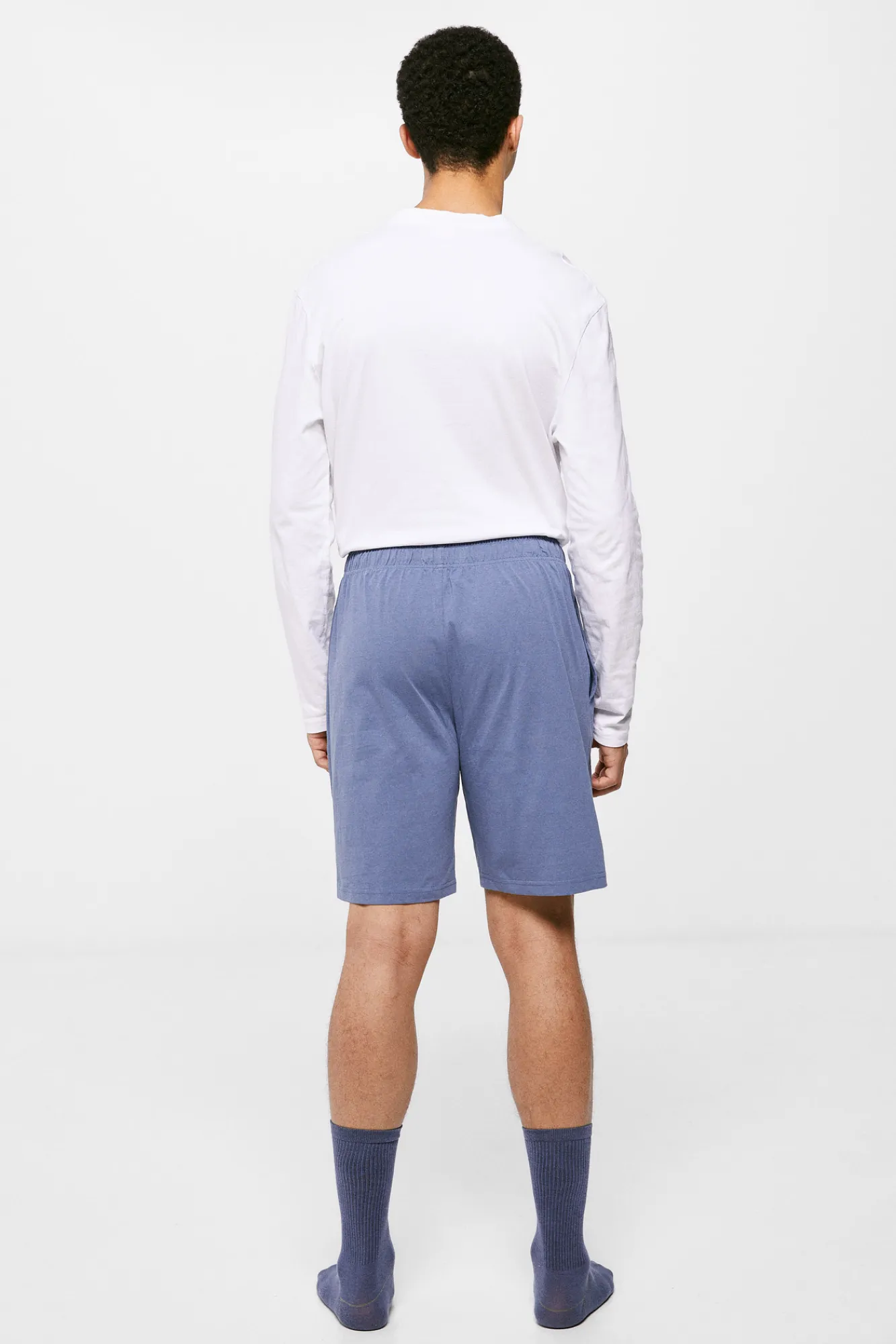 * Pantalon Corto Pijama Azul Medio Online