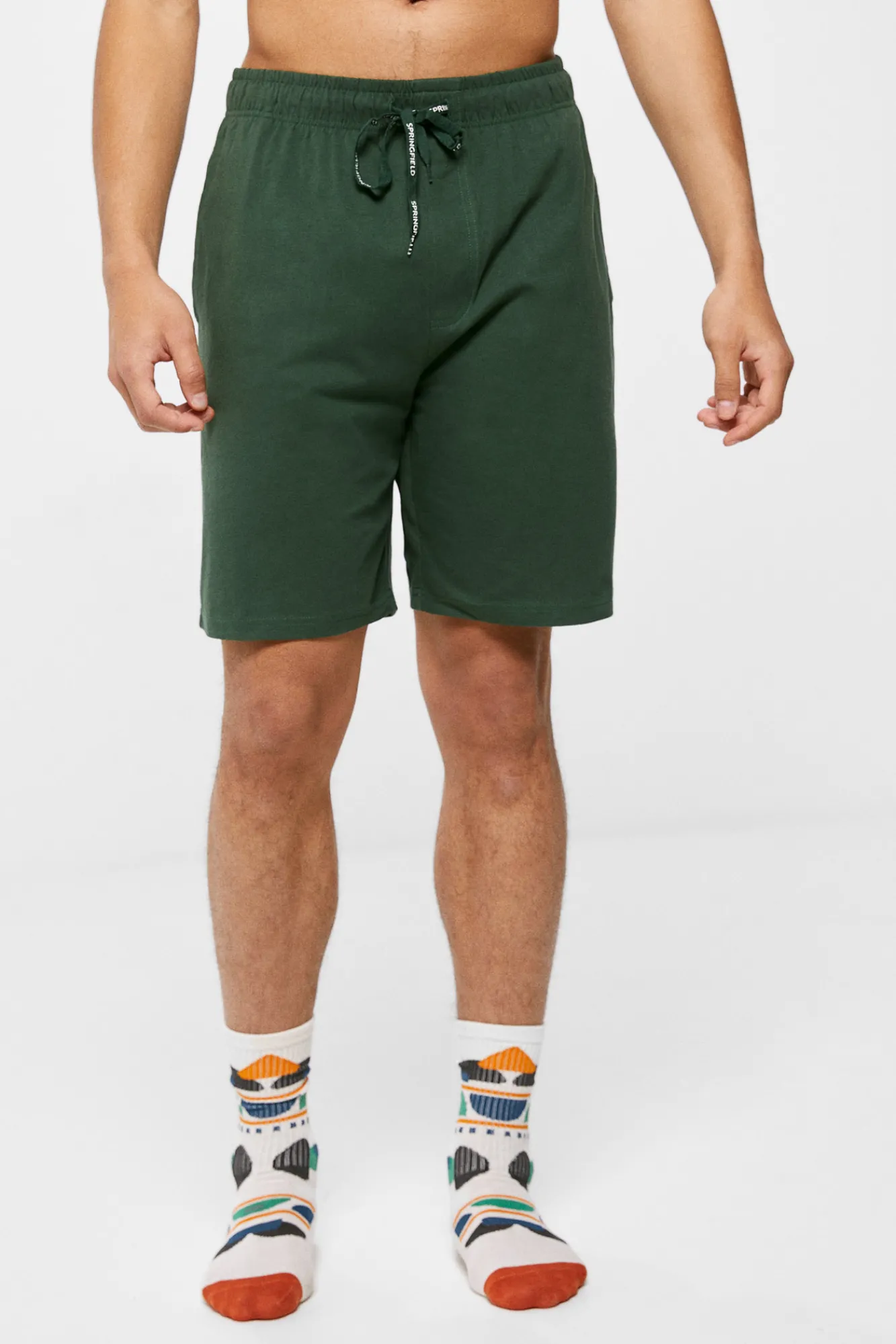 * Pantalon Corto Pijama Verde Sale