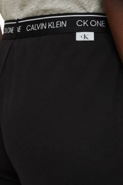 Calvin Klein Pantalon De Algodon Con Cinturilla Elastica De Negro Online