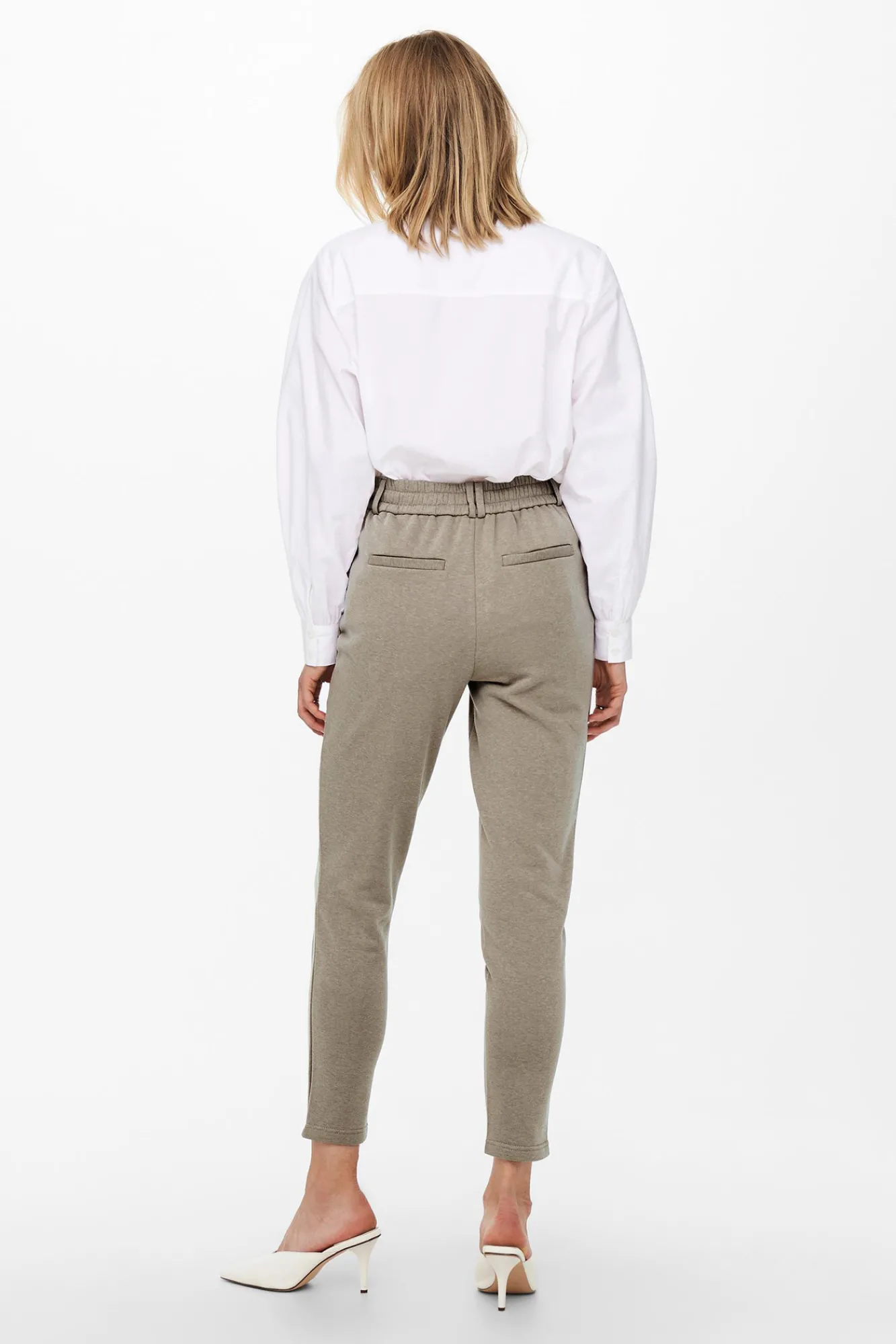 Only Pantalon Jogger Marron Medio Outlet
