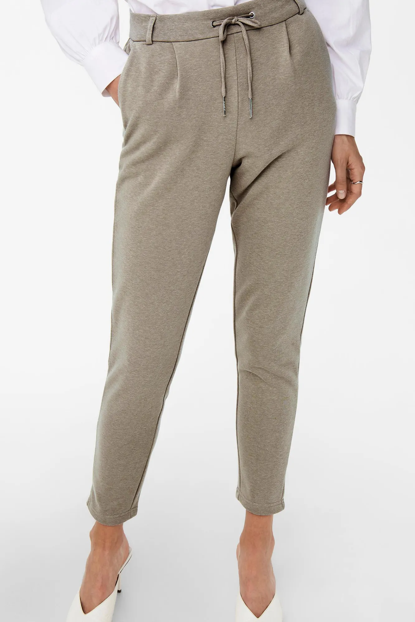 Only Pantalon Jogger Marron Medio Outlet