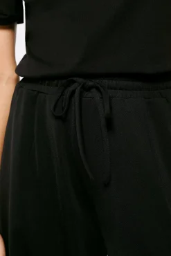 * Pantalon Jogger Culotte Negro Outlet