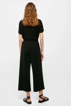 * Pantalon Jogger Culotte Negro Outlet