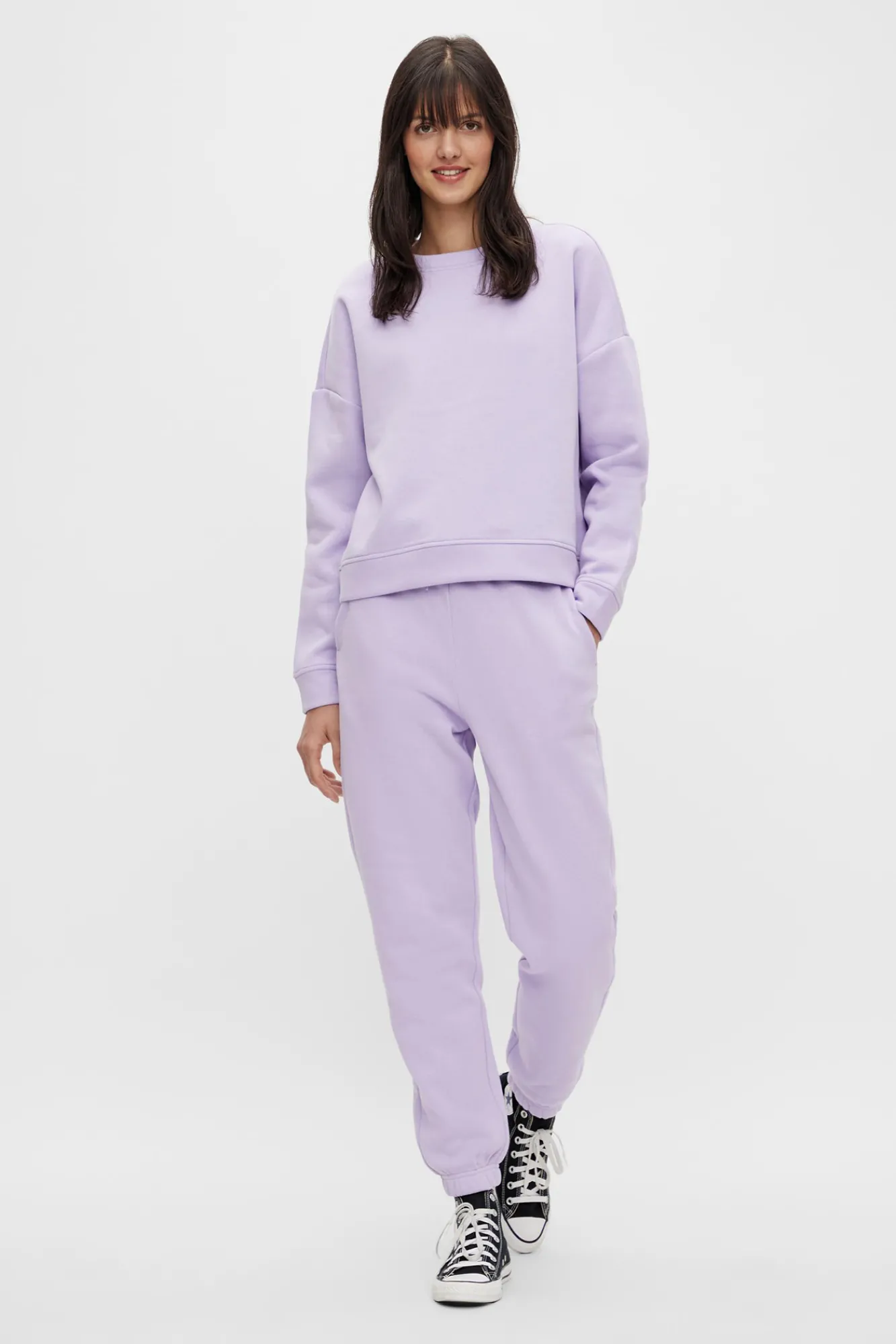 Pieces Pantalon Jogger Felpa Morado/Lila Clearance