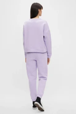 Pieces Pantalon Jogger Felpa Morado/Lila Clearance