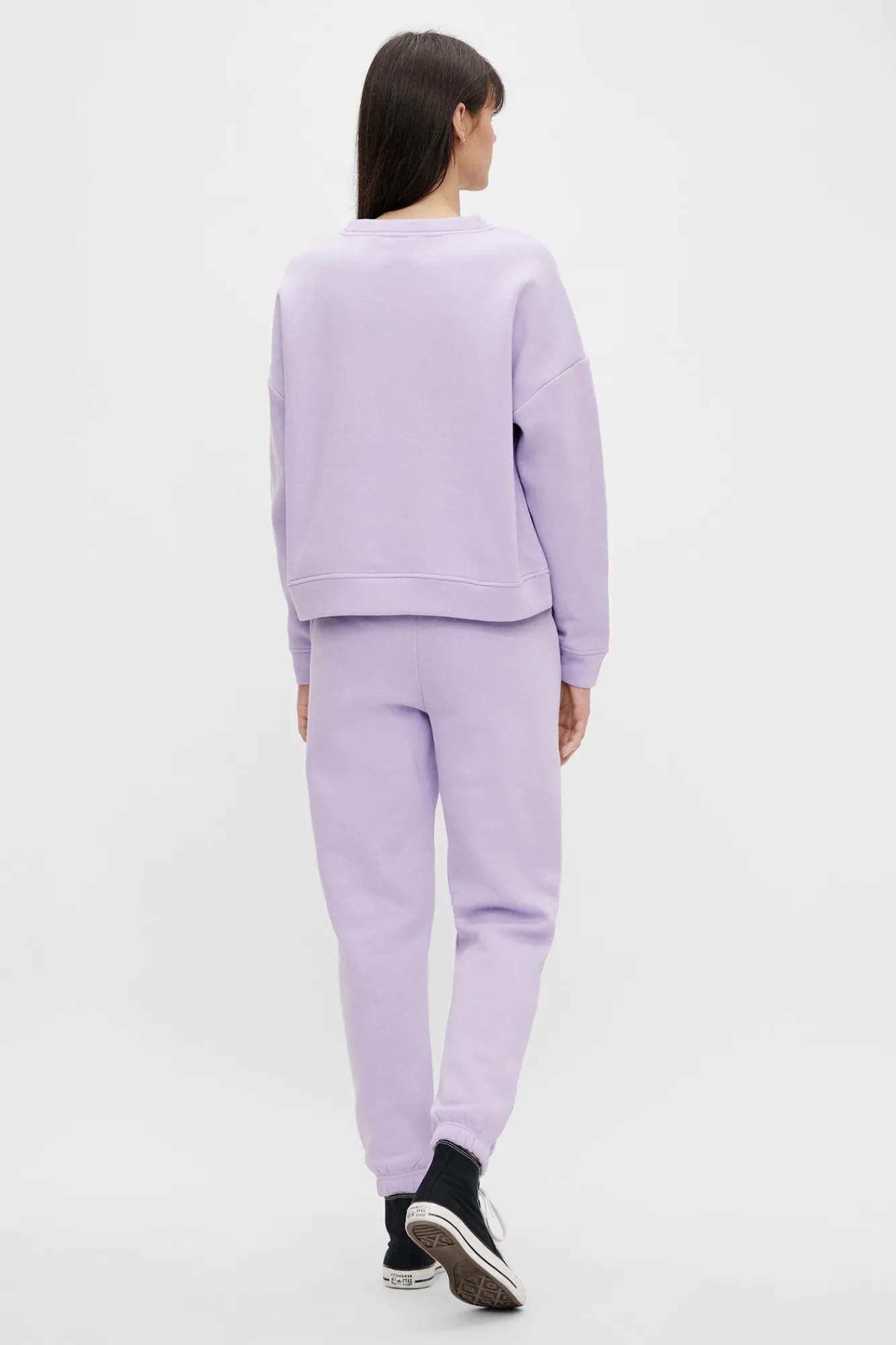 Pieces Pantalon Jogger Felpa Morado/Lila Clearance