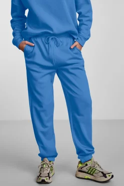 Pieces Pantalon Jogger Felpa Azul Online