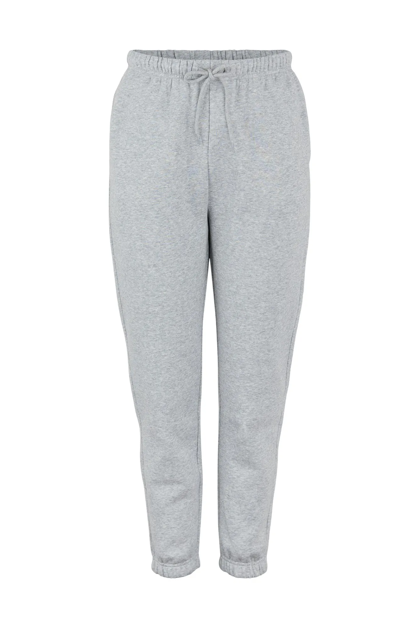 Pieces Pantalon Jogger Felpa Gris Claro
