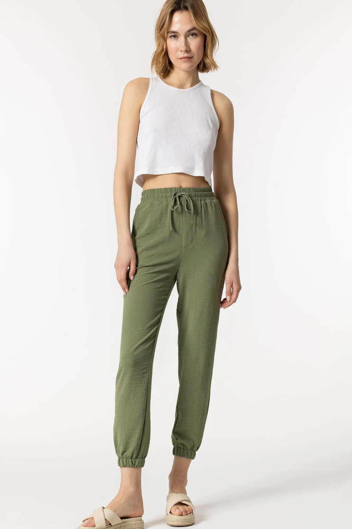 Tiffosi Pantalon Jogger Fluido Verde Discount