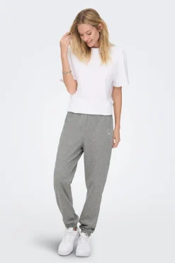 Only Pantalon Jogger Minilogo Gris Claro Hot