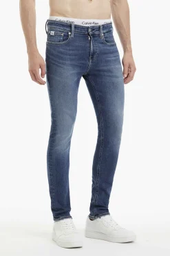 Calvin Klein Pantalon Vaquero Azul Oscuro Discount