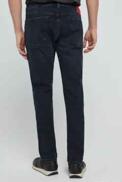 HUGO Pantalon Vaquero Azul Negro Navy New