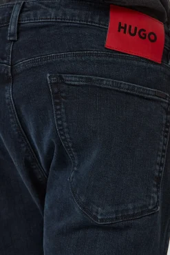 HUGO Pantalon Vaquero Azul Negro Navy New