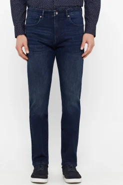 Cortefiel Pantalon Vaquero Classic Fit Dynamic Azul Hot