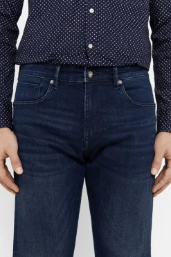 Cortefiel Pantalon Vaquero Classic Fit Dynamic Azul Hot