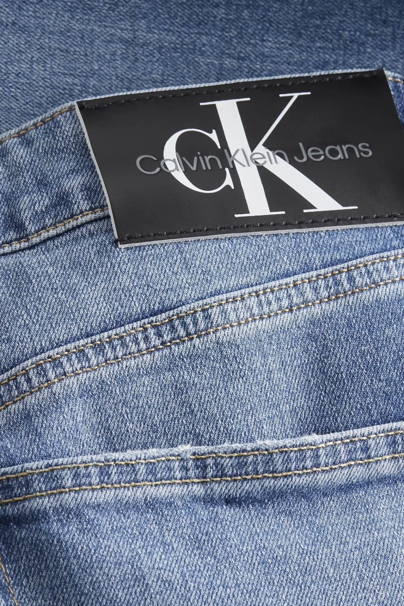 Calvin Klein Pantalon Vaquero Hombre Azul Medio Outlet