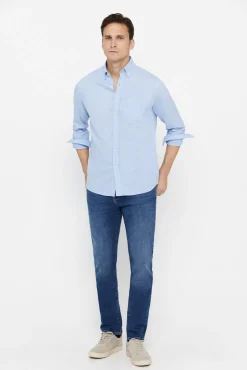 Cortefiel Pantalon Vaquero Slim Fit Azul Best
