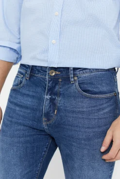 Cortefiel Pantalon Vaquero Slim Fit Azul Best