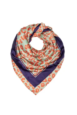 Only Panuelo Animal Print Azul Medio Best