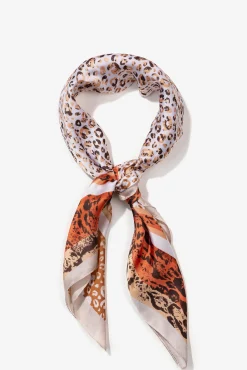 Vilanova Panuelo De Raso Estampado Marron Best