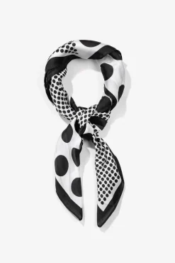 Vilanova Panuelo De Raso Estampado Negro Hot