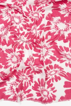 Vilanova Panuelo Estampado Rectangular Fucsia Clearance