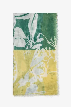 Vilanova Panuelo Estampado Rectangular Verde New