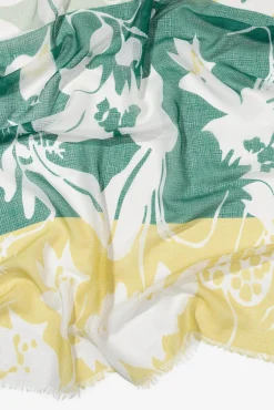 Vilanova Panuelo Estampado Rectangular Verde New