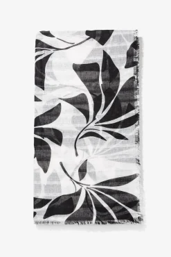 Vilanova Panuelo Estampado Rectangular Negro Sale