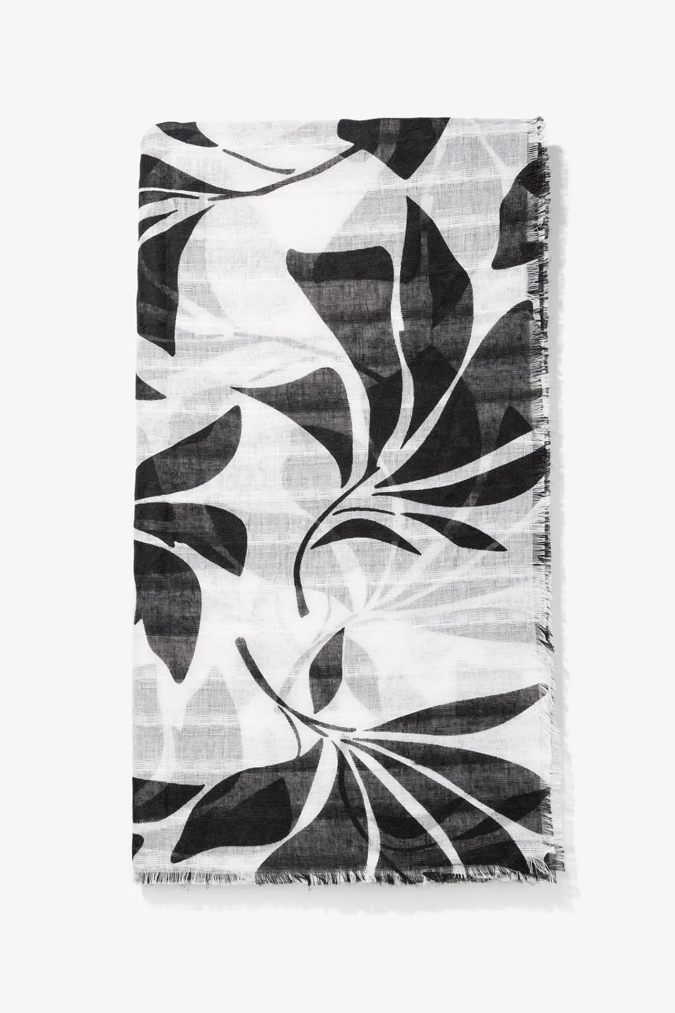 Vilanova Panuelo Estampado Rectangular Negro Sale