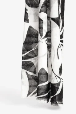 Vilanova Panuelo Estampado Rectangular Negro Sale