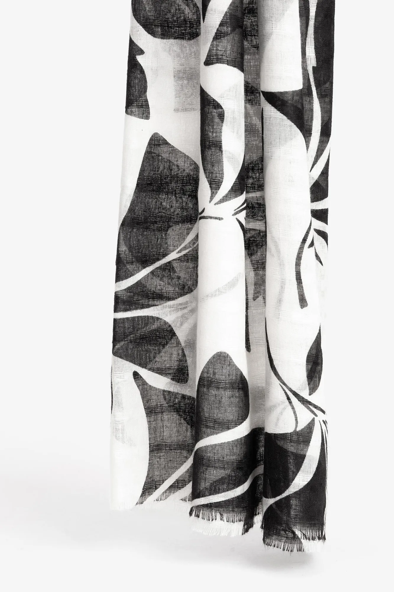 Vilanova Panuelo Estampado Rectangular Negro Sale