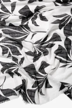 Vilanova Panuelo Estampado Rectangular Negro Sale