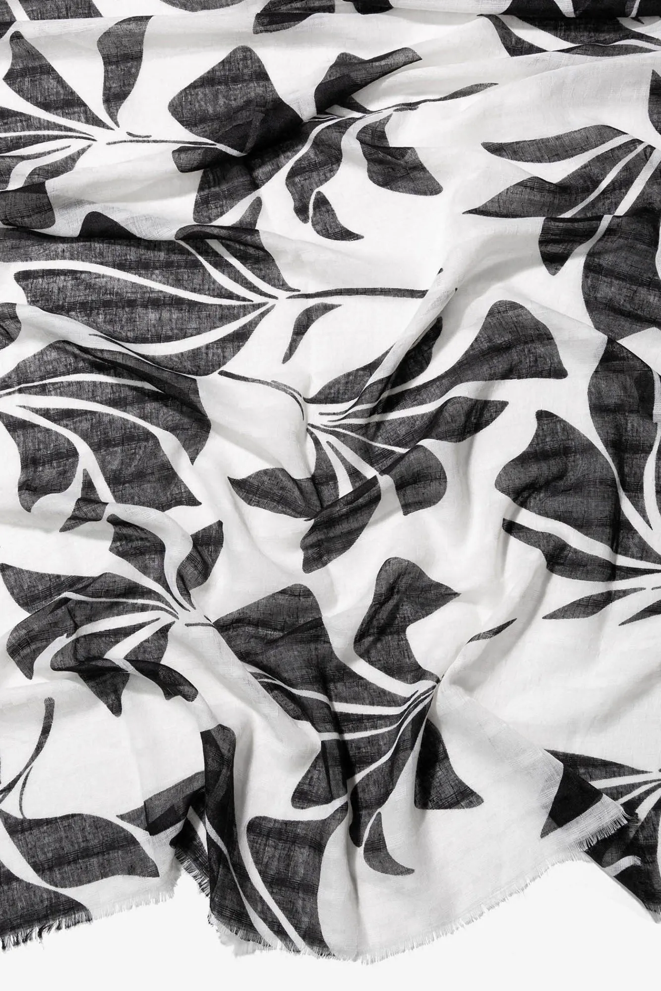 Vilanova Panuelo Estampado Rectangular Negro Sale