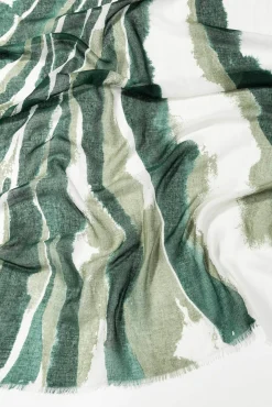 Vilanova Panuelo Estampado Rectangular Verde